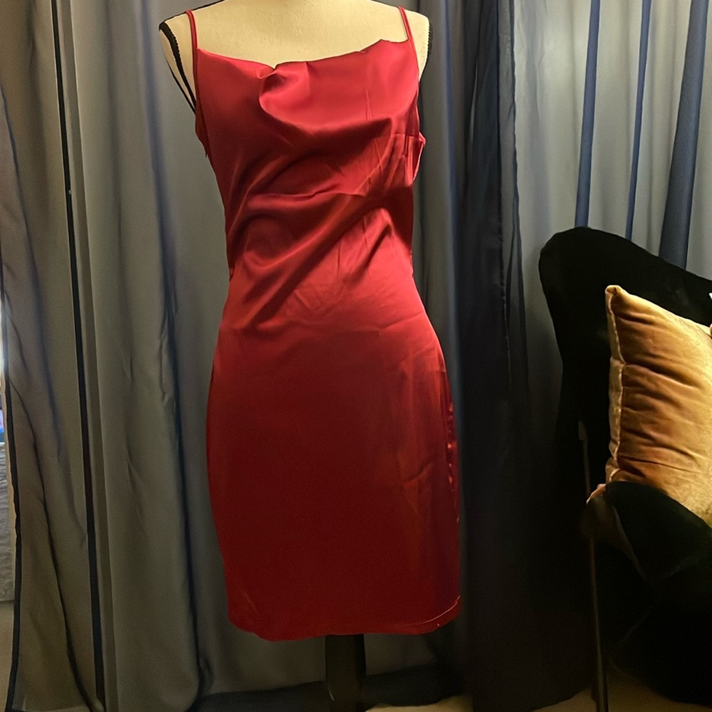 Womens Fitted Spaghetti Strap Dress